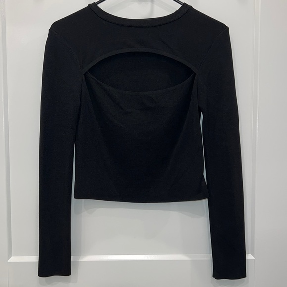 NWOT ZARA open front back crop top (size M) - Picture 1 of 3